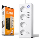 SMART WiFi TUYA 4xUSB napájacia lišta 1,5m 3500W