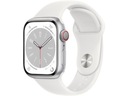 Inteligentné hodinky APPLE Watch 8 Cellular 41 mm strieborné