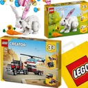 LEGO CREATOR 3V1 31146 NÁKLADNÉ VOZIDLO + LEGO 31133 KRÁLIK + ZADARMO LEGO TAŠKA