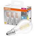 Set E14 LED žiarovka 4W 470lm 4000K OSRAM 3PAK