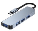 HUB ADAPTÉR 4-v-1 USB-C USB 3.0 ADAPTÉR