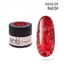 PNB Galaxy Gel 04 Nail Art Gel Transparent Red Glitter 5ml