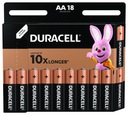 Duracell AA LR6 alkalické batérie 18 ks.