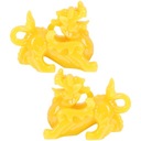 Jade Decoration Animal Office Decoration 2 ks