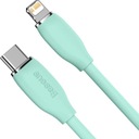 LONG Cable 2m Baseus Jelly Gel USB-C iPhone Lightning flexibilný silikón