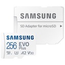 Pamäťová karta + adaptér, 256 GB A2, U3, V30 Samsung