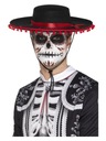 ČIERNY LOS MUERTOS MEXICKÝ HALLOWEENSKÝ ČIAPOK