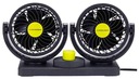 2x 10cm Rotačný ventilátor 12V/8W priemer U1M07