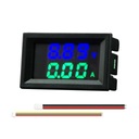 10A/50A/100A Amp Voltmeter Duálny LED displej