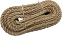 Jachtárske jutové lano JUTE ROPE hrubé 20mm 25m