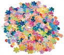 DIY Confetti Flitre kvety lesklé Ø5-20 mm250g