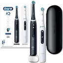 Oral-B iO Series 4 DUO Black-White 2 sada magnetických zubných kefiek + Púzdro