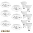 SET 6X LED GU10 5W ZAPUSTENÉ HALOGÉNOVÉ SVIETIDLO