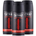 STR8 DEODORANT 150ML SADA ČERVENÉHO KÓDU X3