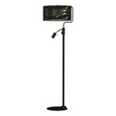 Stojacia lampa SENSO Black/Gold 1xE27 + 1x mini G