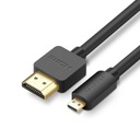 Ugreen HD127 micro HDMI - HDMI 2.0 kábel 2 m - čierny