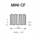 Mini CF9 vlnitá doska pre OMER MCF.12 MINI