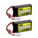 BATÉRIA Li-Ion 7,4V 1400mAh BATÉRIA DO RC AUTO T-PLUG DEAN 30C 2ks