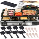 Elektrický stolný raclette gril 4v1, gril pre 8 osôb, panvica 1400W