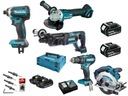 MAKITA COMBO SADA 5 NÁRADÍ 18V 4xAKUMULÁTOR