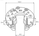 Usmerňovač alternátora AS-PL ARC0045