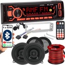 AUTORÁDIO 1-DIN 480W BLUETOOTH RDS USB AUX SD FAREBNÉ REPRODUKTORY 100MM