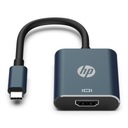 Video adaptér, DHC-CT202, USB C M - HDMI F, čierny