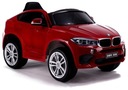 Batériové auto BMW X6 červeno lakované