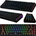 MECHANICKÁ BEZDRÔTOVÁ RGB KLÁVESNICA MALÁ 65%