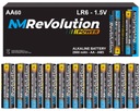 60x AA 1,5V ALKALICKÉ BATÉRIE LR6 R6 PRST