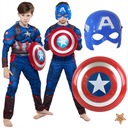 OUTFIT CAPTAIN AMERICA ŠTÍT MASKY MASTER COSTUME 122 / 128