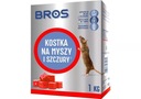 BROS Poison pre myši a potkany CUBE, 1 kg