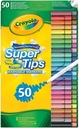 CRAYOLA SUPERTIPS FAREBNÉ Umývateľné PERÁ 50 KS