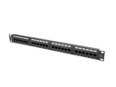 PATCH PANEL 24 PORT 1U 19” CAT.6 BLACK LANBERG