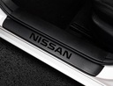 Nissan Black Line - Ochranné nálepky na prah dverí Logo