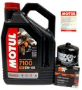 Olej MOTUL 7100 4T 5W40 4L MA2 + olejový filter K&N