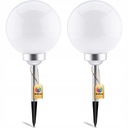 2x LED solárna záhradná lampa WHITE GALL