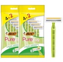 Jednorazový holiaci strojček BIC Pure Lady Green 12 ks.