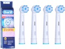 Originálne mäkké hlavice na zubné kefky Oral-B Sensitive, 4 ks.