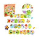 TOOKY TOY Drevené puzzle Montessori puzzle Učenie abecedy slov