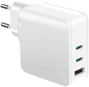 Sieťová nabíjačka, napájanie 2xUSB-C + USB PD QC 65W