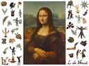 Prémiová štruktúra dreveného puzzle Mona Lisa