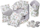 BABY COCOON HNIEDZKO MINKY KUS XXL BABYMAM SET 7 PRVKOV.