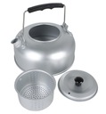 Hliníková turistická kanvica so sitkom, Mil-Tec Tea Kettle, 800 ml