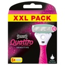 6x vložka žiletiek Wilkinson Quattro For Women Sensitive