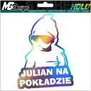 Nálepka na okno JULIAN ON BOARD HOLOGRAM