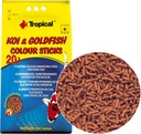 TROPICAL Koi&Goldfish Color Sticks 1,6kg/20L Krmivo do jazierka