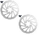 2ks Clarks brzdový kotúč 180mm 6 skrutiek pre trekkingové horské bicykle MTB