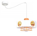 ZÁvesná LAMPA SPIDER EMOTICON 1 biela a žltá