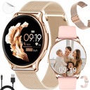 ELEGANTNÉ DÁMSKE SMARTWATCH ROZHOVOR HODINKY POĽSKÉ MENU PRE ŽENY, 2 STRAPKY